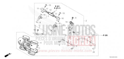 THROTTLE BODY CRF1100D3R de 2024